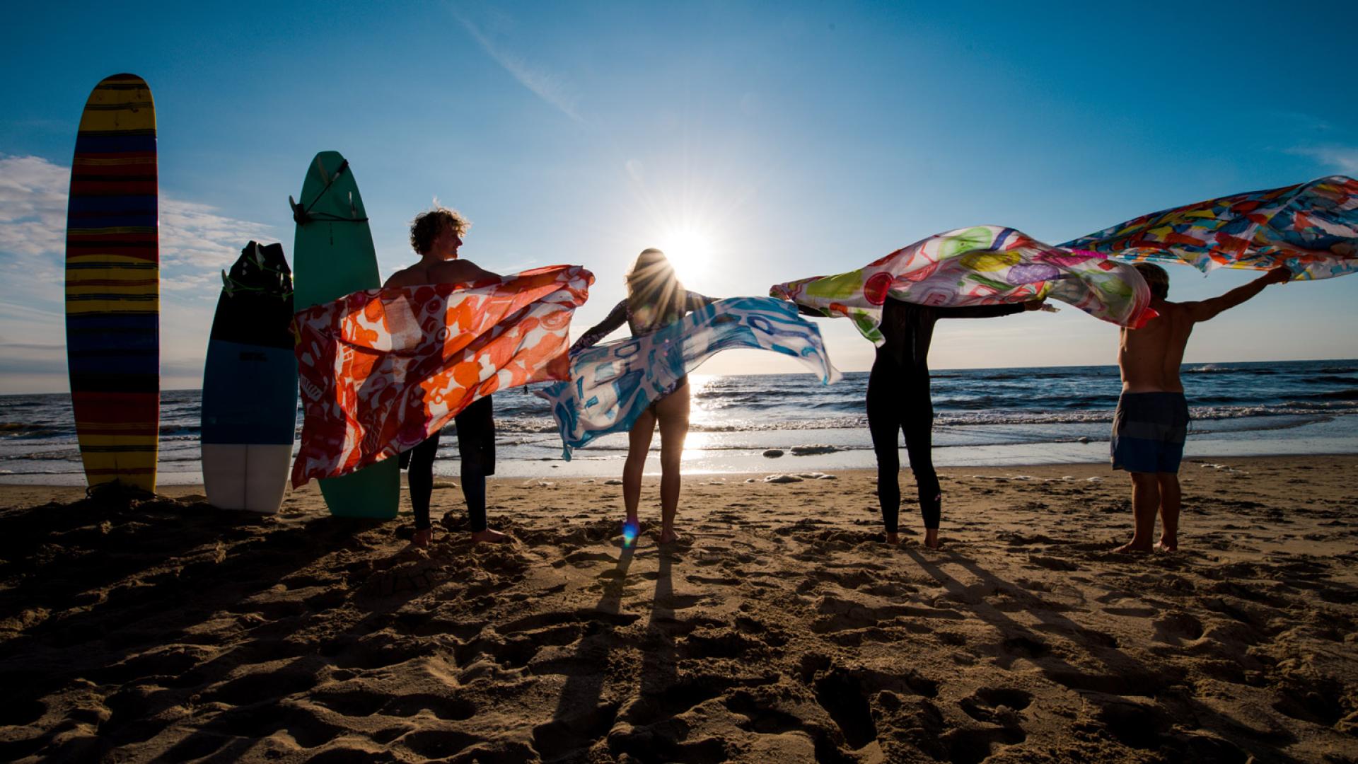 Sarong on the beach